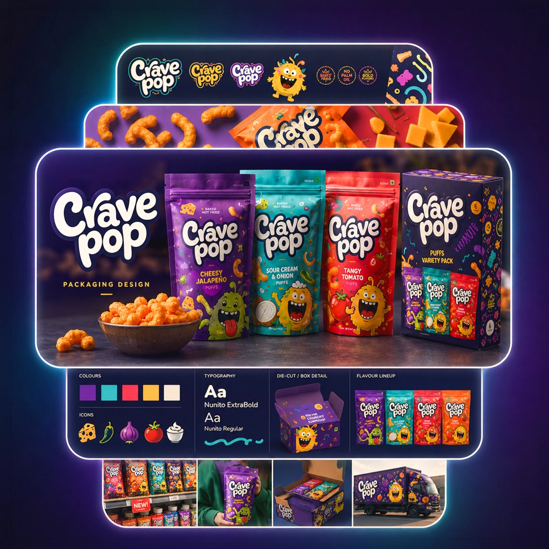 Logo design projects showcase of multiple brands